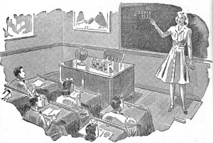 woman teacher 1950